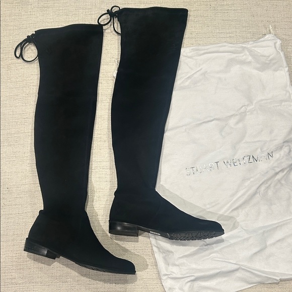 Stuart Weitzman Shoes - Stuart Weitzman Lowland Suede Thigh High Boots